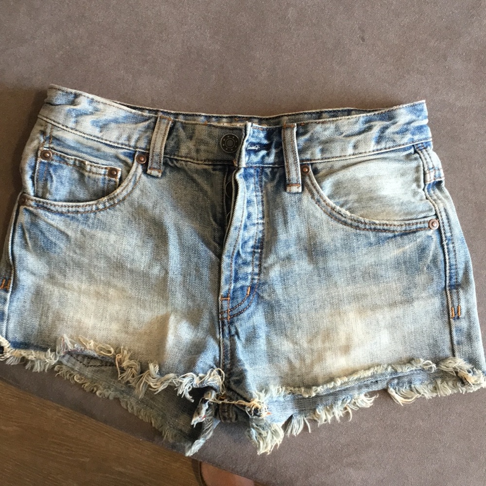 Free People denim shorts